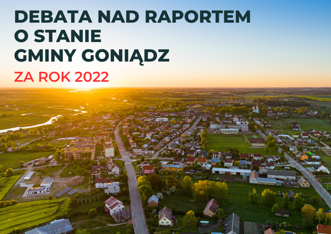 debata nad raportem o stanie gminy za 2022 rok