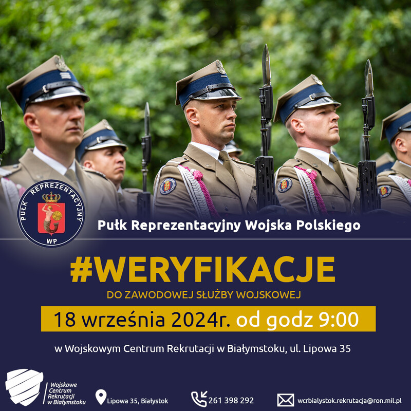 rozmowy kwalifikacyjne do pułku reprezentacyjnego wojska polskiego