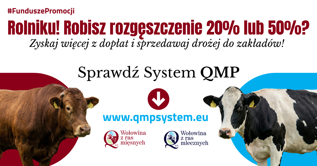 dodatkowe pieniądze dla hodowców z qmp – tylko do 15 maja!