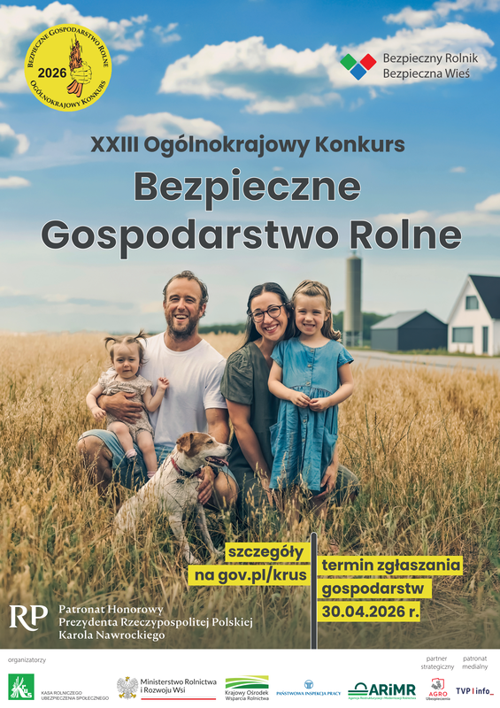 xxiii ogólnokrajowy konkurs bezpieczne gospodarstwo rolne
