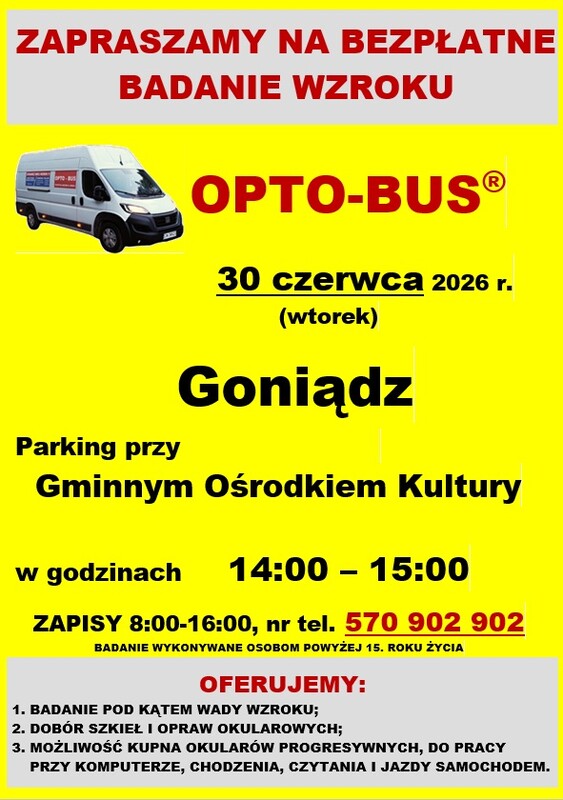 zaproszenie na bezpłatne badanie wzroku