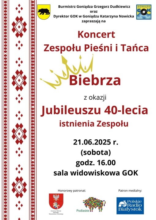 koncert zpit biebrza z okazji jubileuszu 40-lecia istnienia zespołu