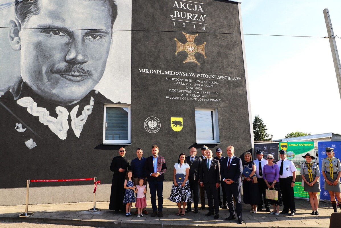 odsłonięcie muralu mjr. dypl. mieczysława potockiego „węgielnego”