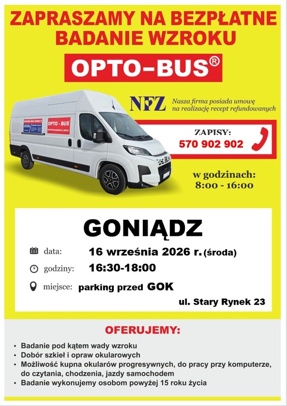 opto-bus bezpłatne badanie wzroku