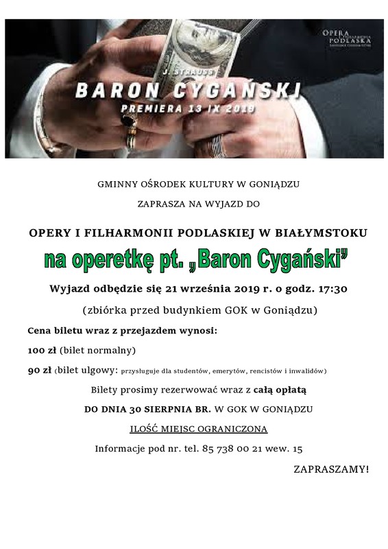 zaproszenie na wyjazd do opery i filharmonii podlaskiej w białymstoku