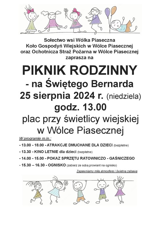 piknik rodzinny w wólce piasecznej