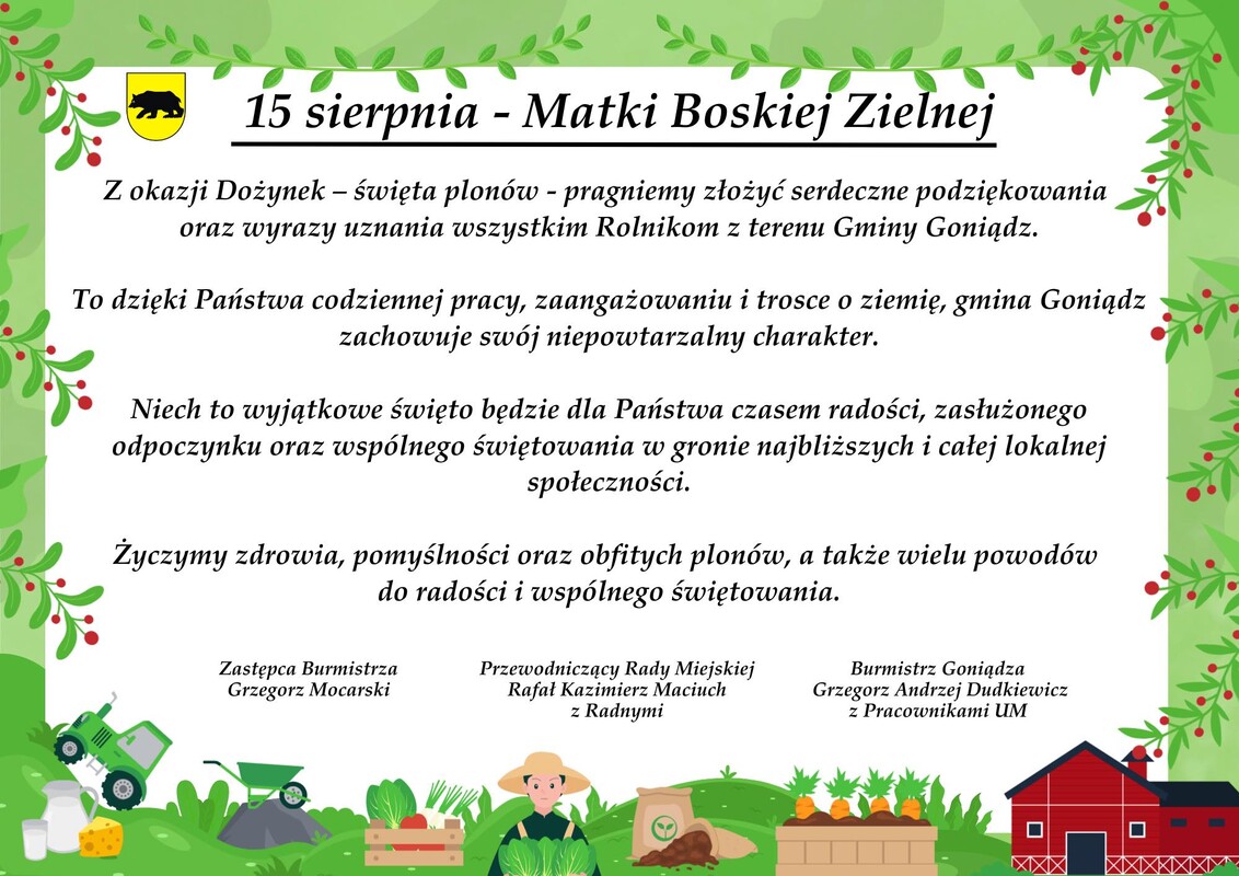 15 sierpnia matki boskiej zielnej