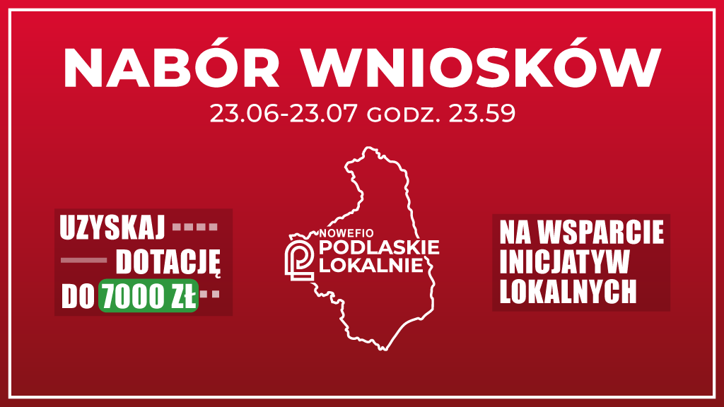 podlaskie lokalnie - nabór wniosków