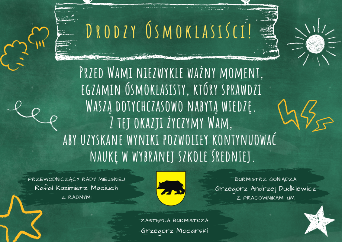 życzenia ósmoklasistom