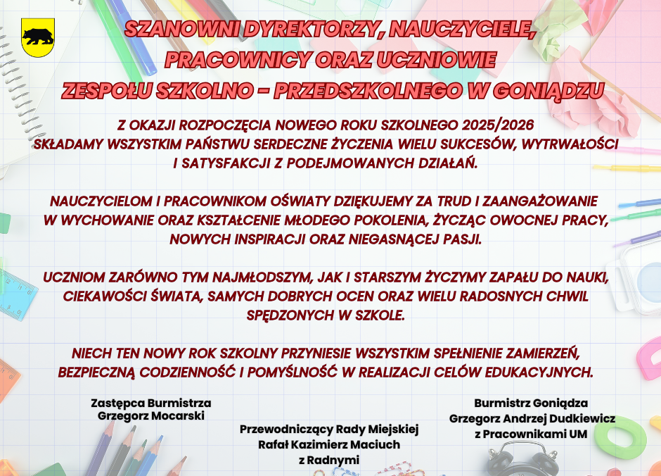 rozpoczęcie roku szkolnego 2025/2026 