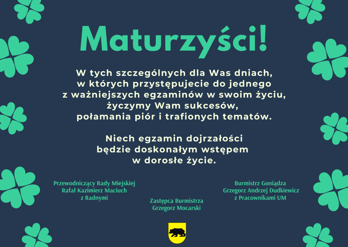 powodzenia maturzystom!