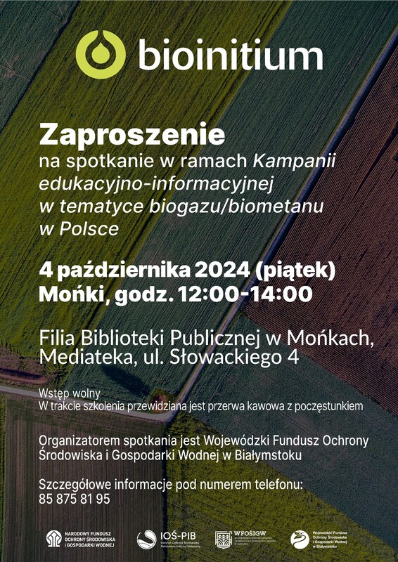 wfośigw w białymstoku zaprasza na spotkanie szkoleniowo-informacyjne