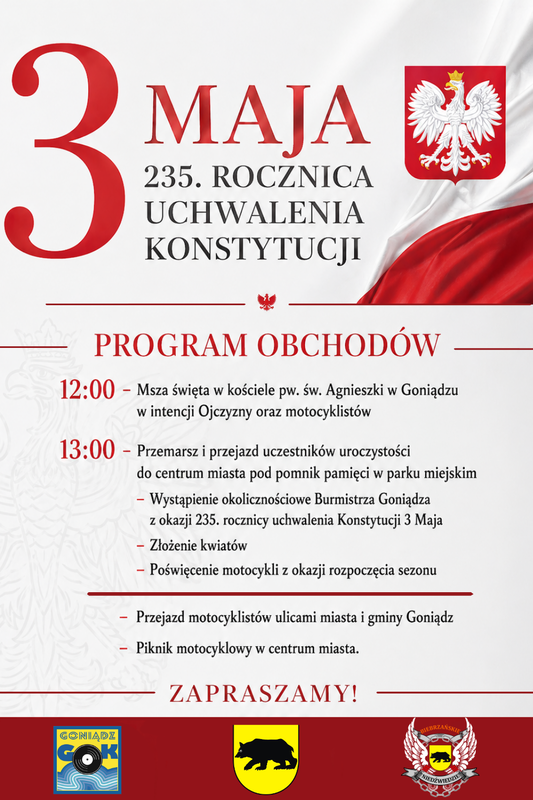 3 maja – 235. rocznica uchwalenia konstytucji 