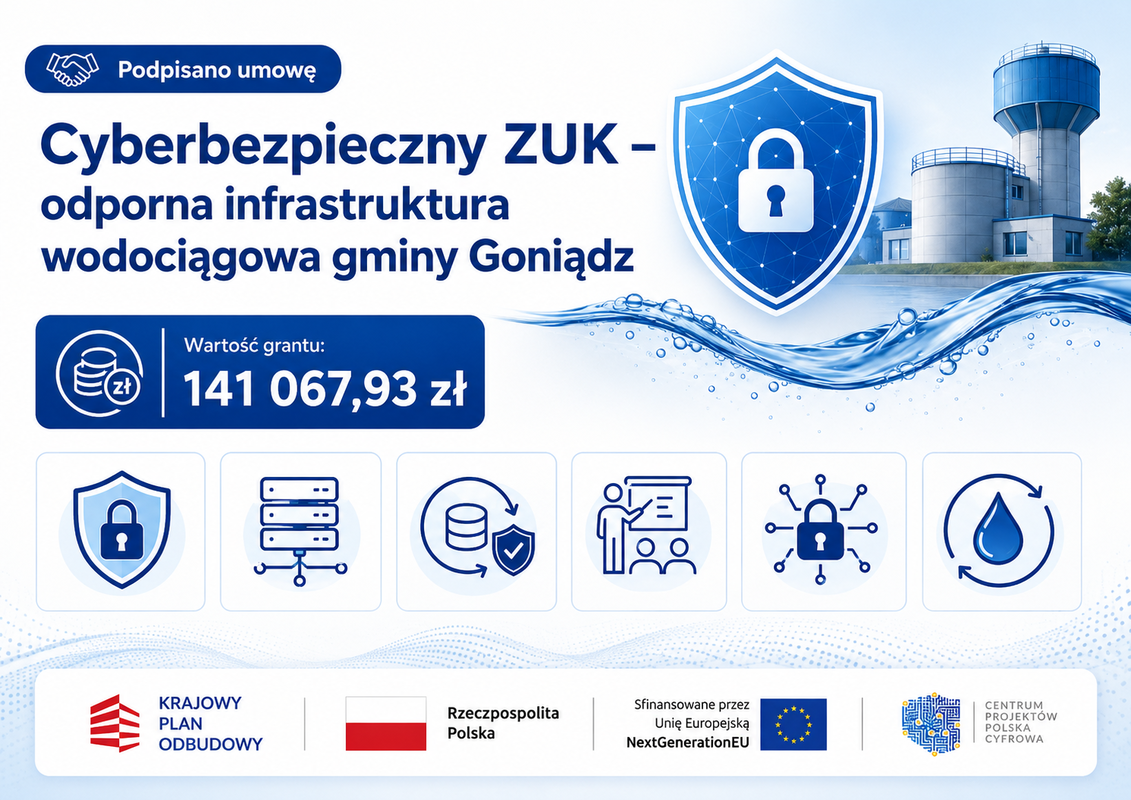 podpisano umowę na realizację projektu „cyberbezpieczny zuk”
